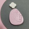 Polymer clay 3D "Woman Magic" stamp embossing