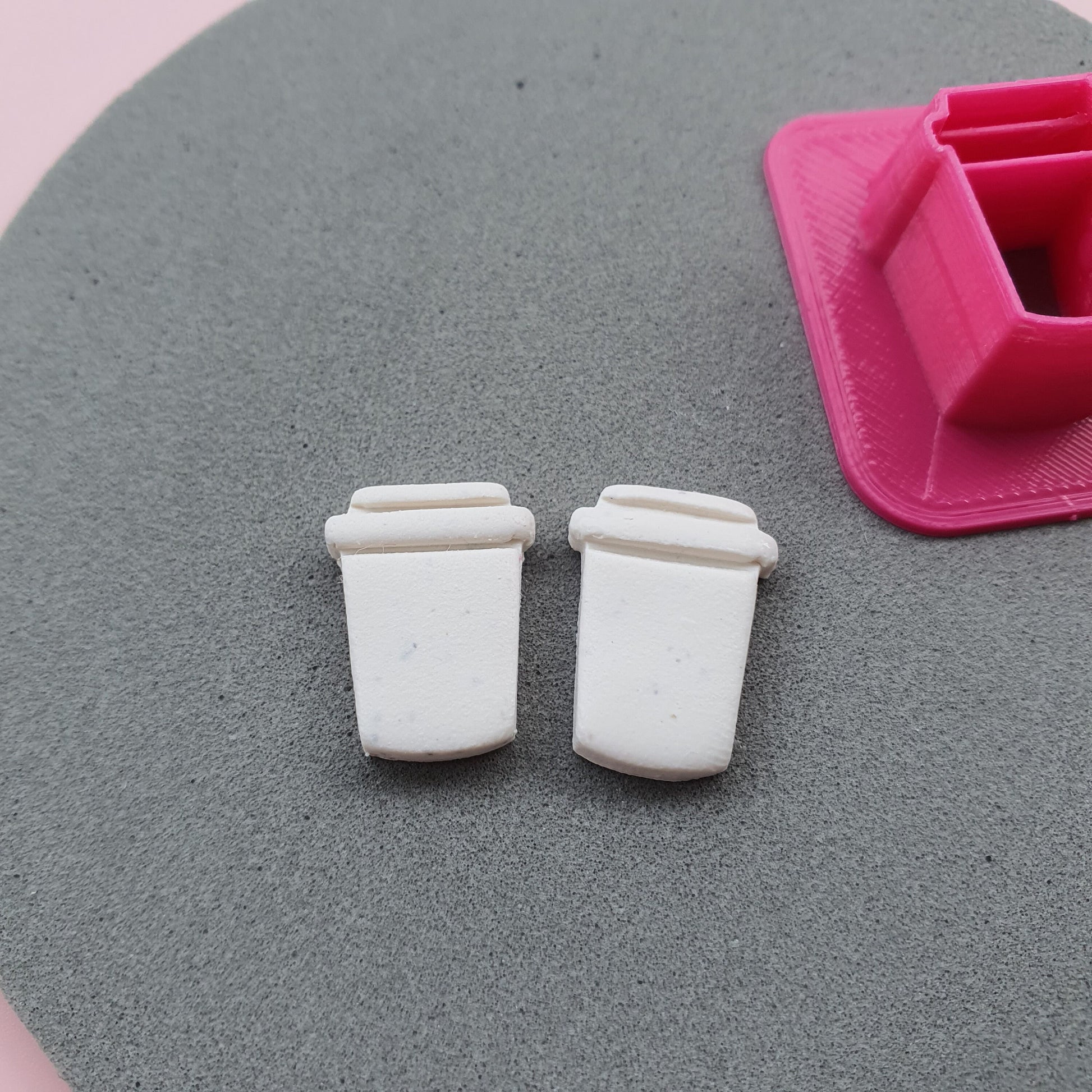 Clay cutters Jewelry Stud Earrings Coffee cutter