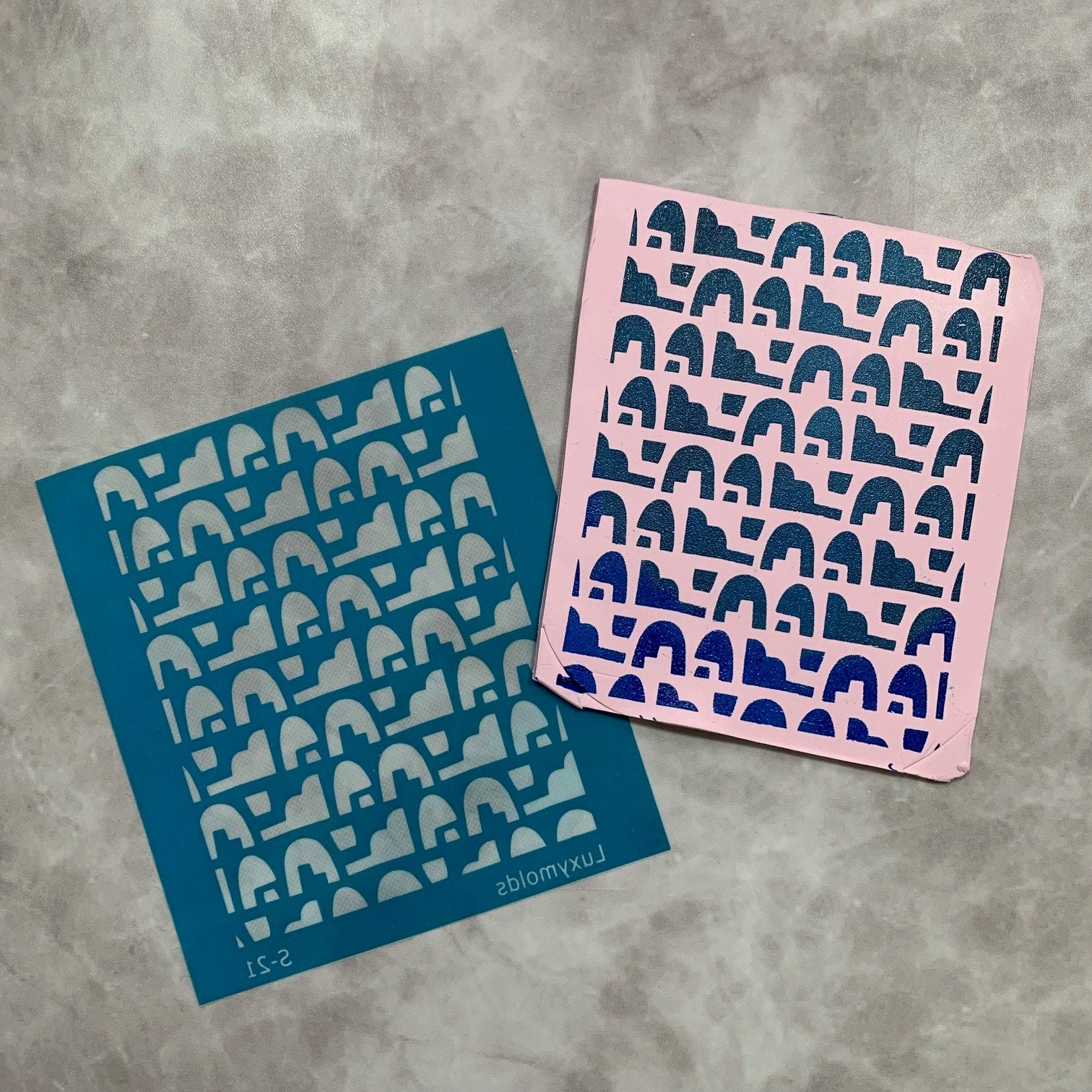 Instagram promotion Silk screen stencil for polymer clay "Luxymolds"