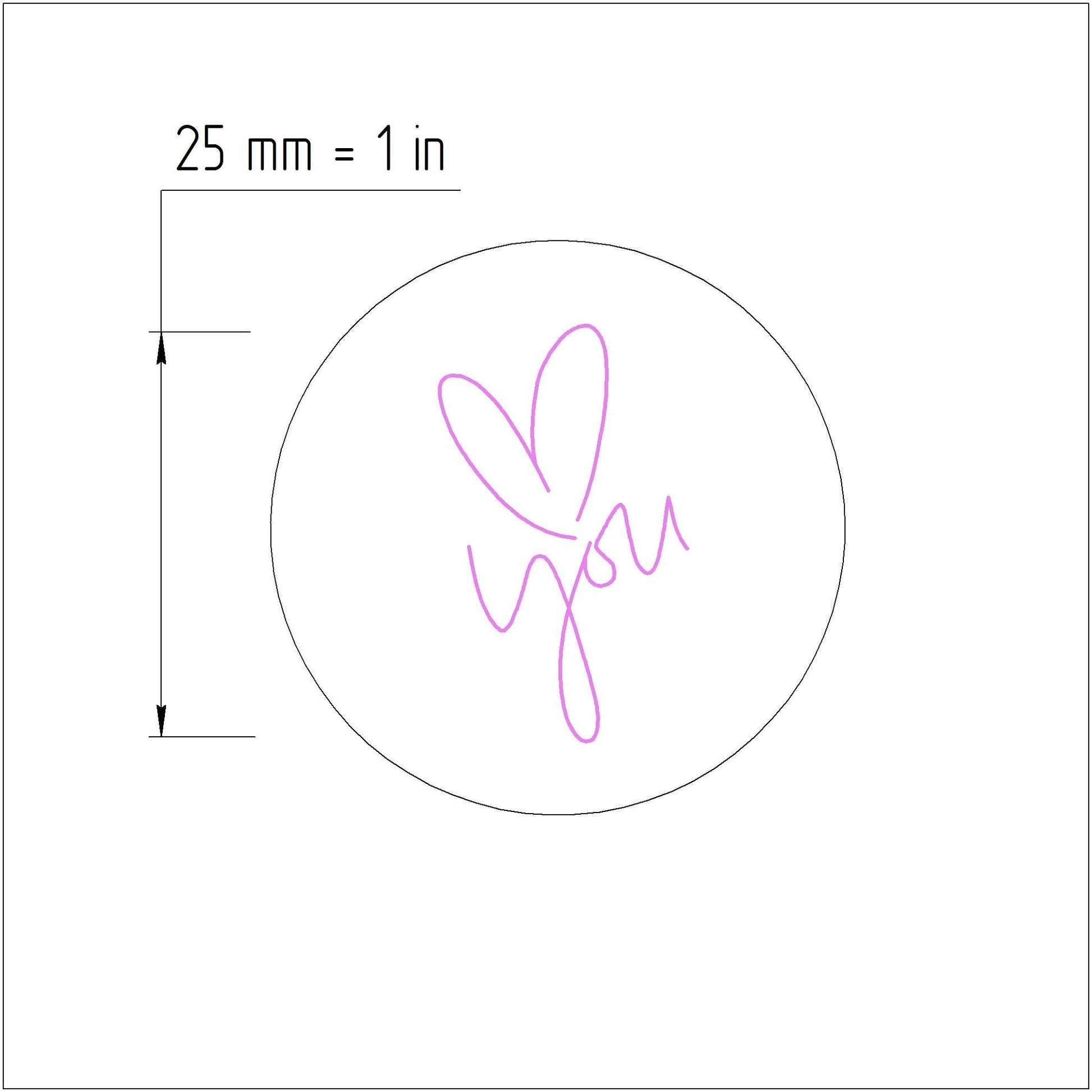 Valentine's day Polymer clay "Love you" stamp embossing