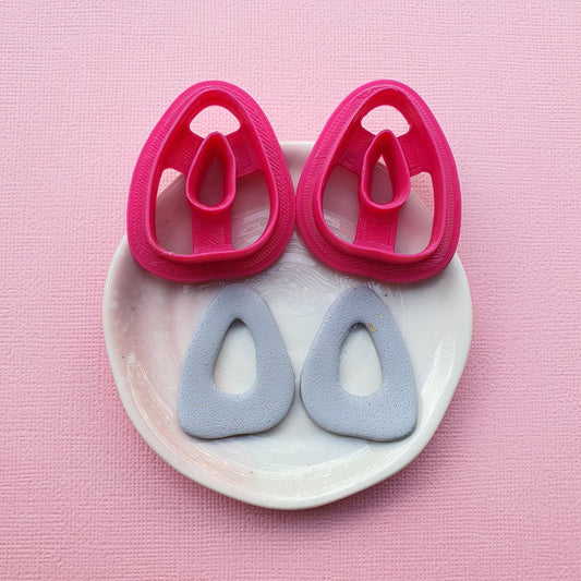 Earrings Polymer clay 3D cutters Flower Jewelry shape cutter