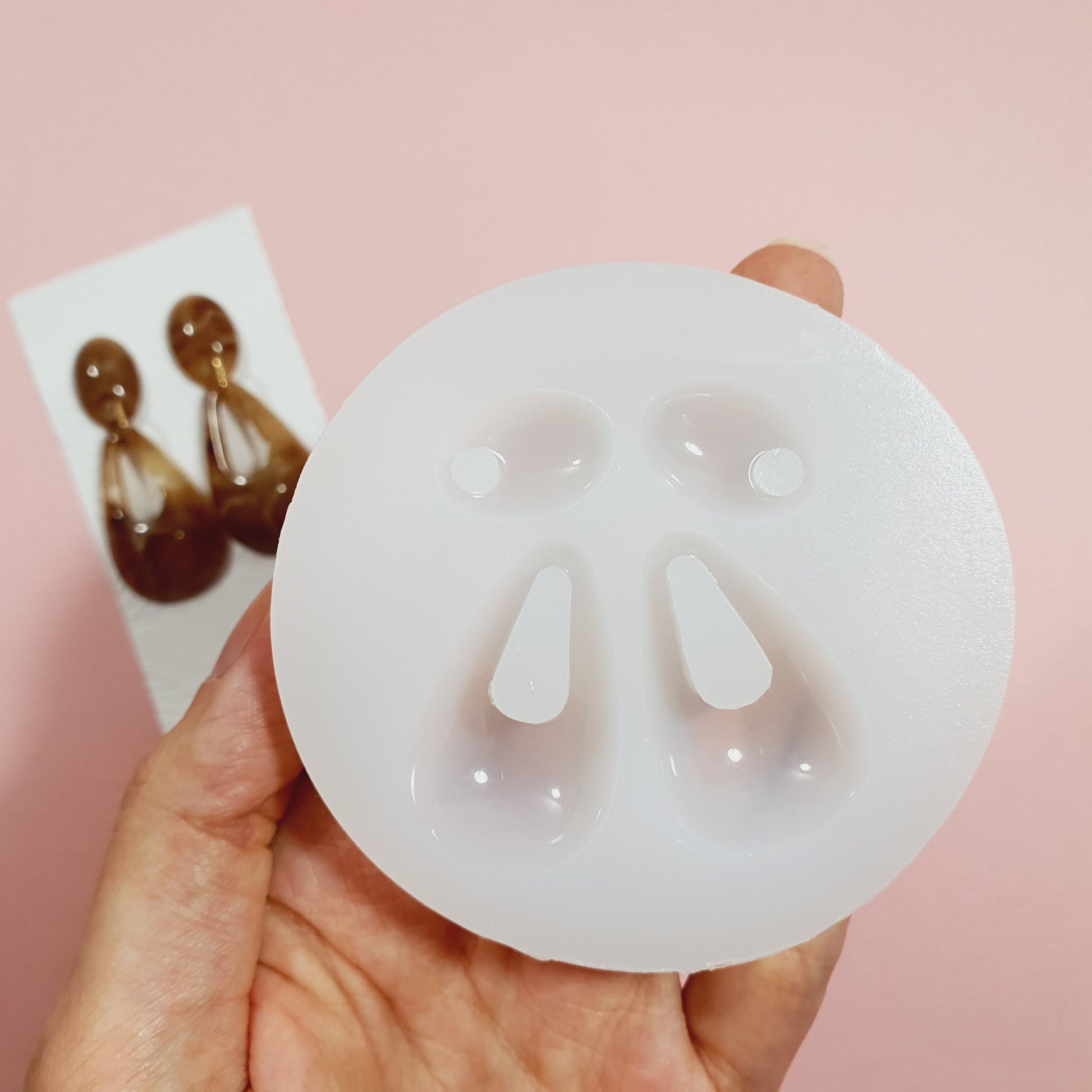 Silicone earrings mold mould for resin and epoxy