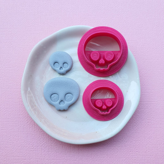 Scull Halloween Polymer clay cutter 3D print cutters Jewelry Earrings shape plastic cutter