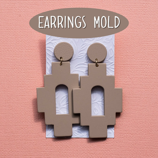 Silicone earrings mold mould for resin and epoxy