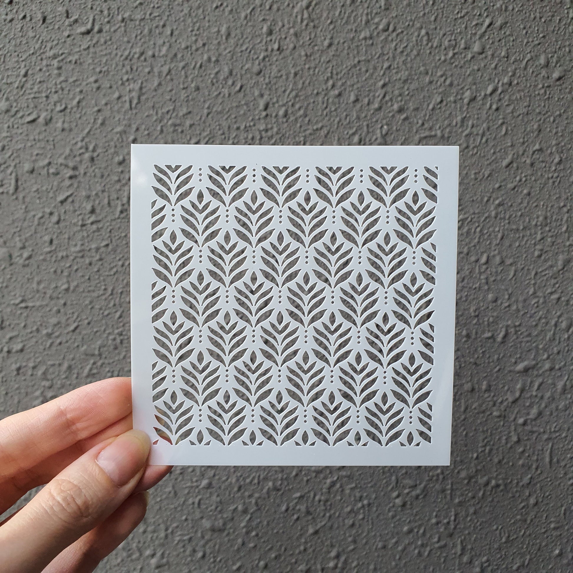 Polymer clay stencil Texture sheet shapes stamp mat T-72