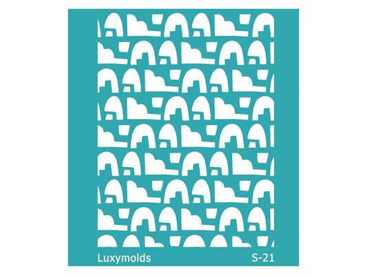 Silk screen stencil for polymer clay "Luxymolds" S-21
