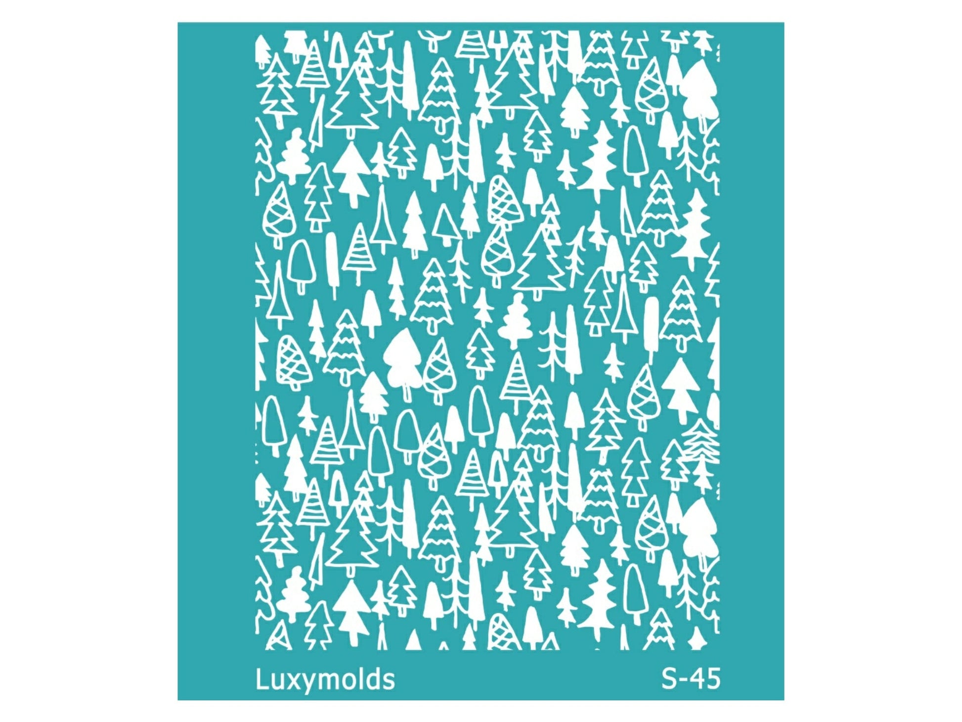 Silk screen stencil for polymer clay Christmas "Luxymolds" S-45