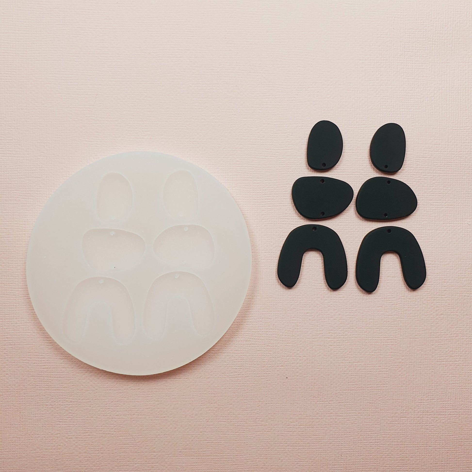 Silicone earrings mold mould for resin and epoxy