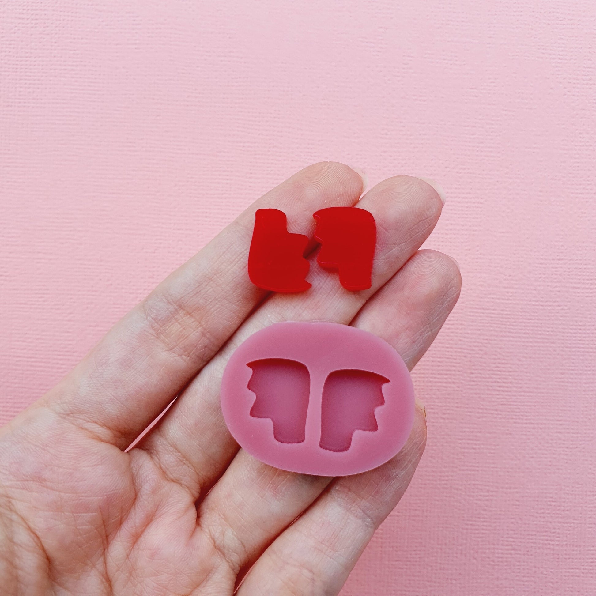 Silicone stud earrings mold Jewelry Resin mould for resin and epoxy