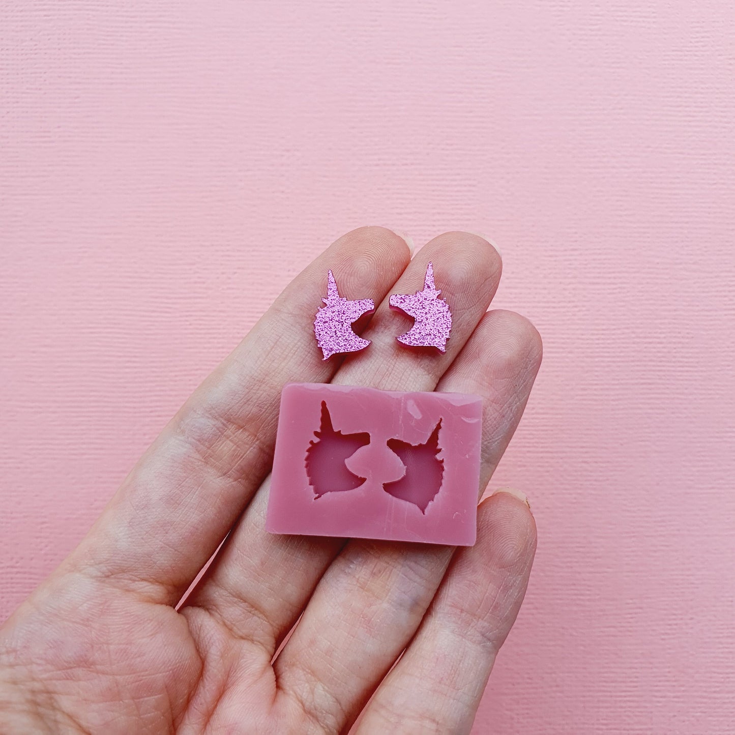 Silicone stud earrings mold Jewelry Resin mould for resin and epoxy