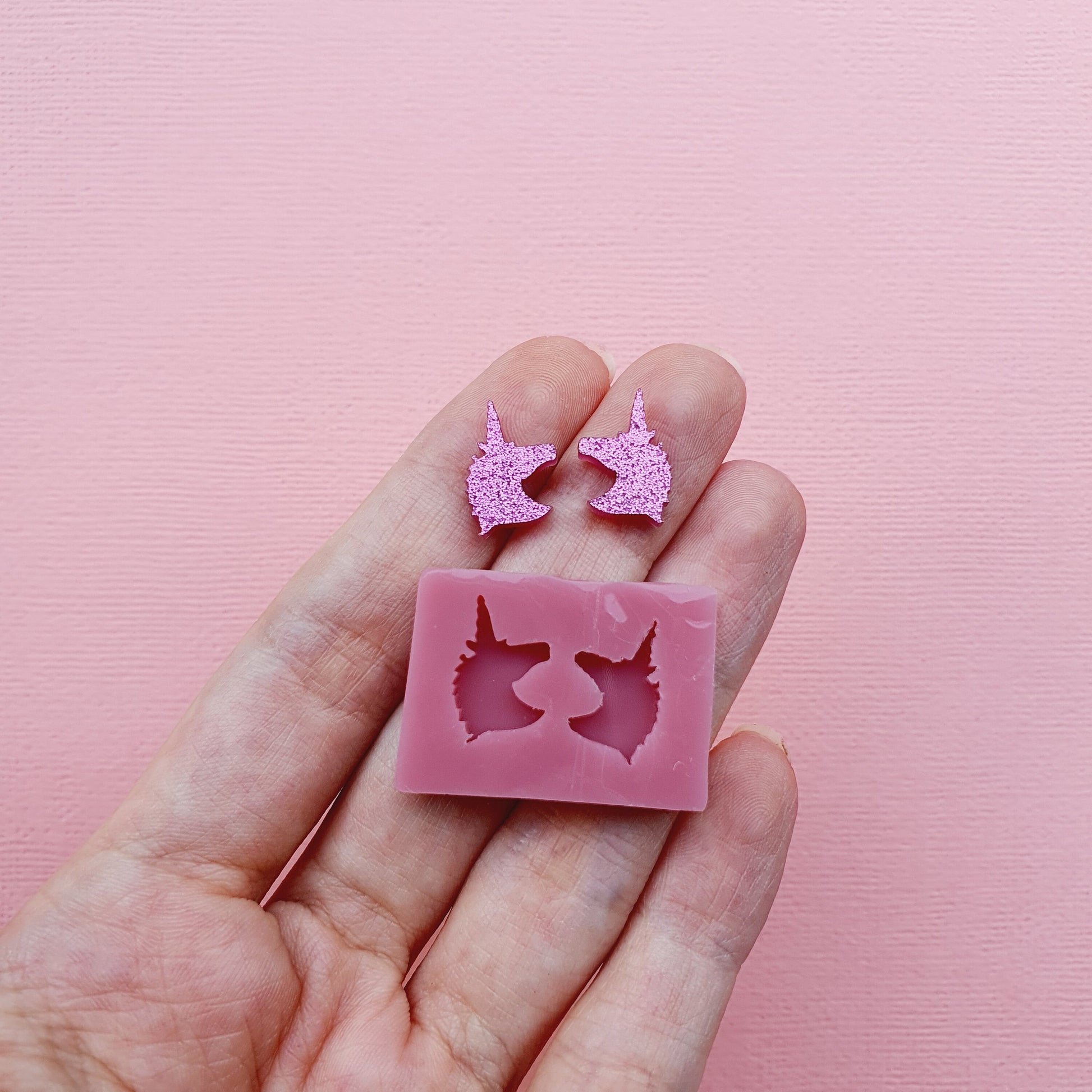 Silicone stud earrings mold Jewelry Resin mould for resin and epoxy
