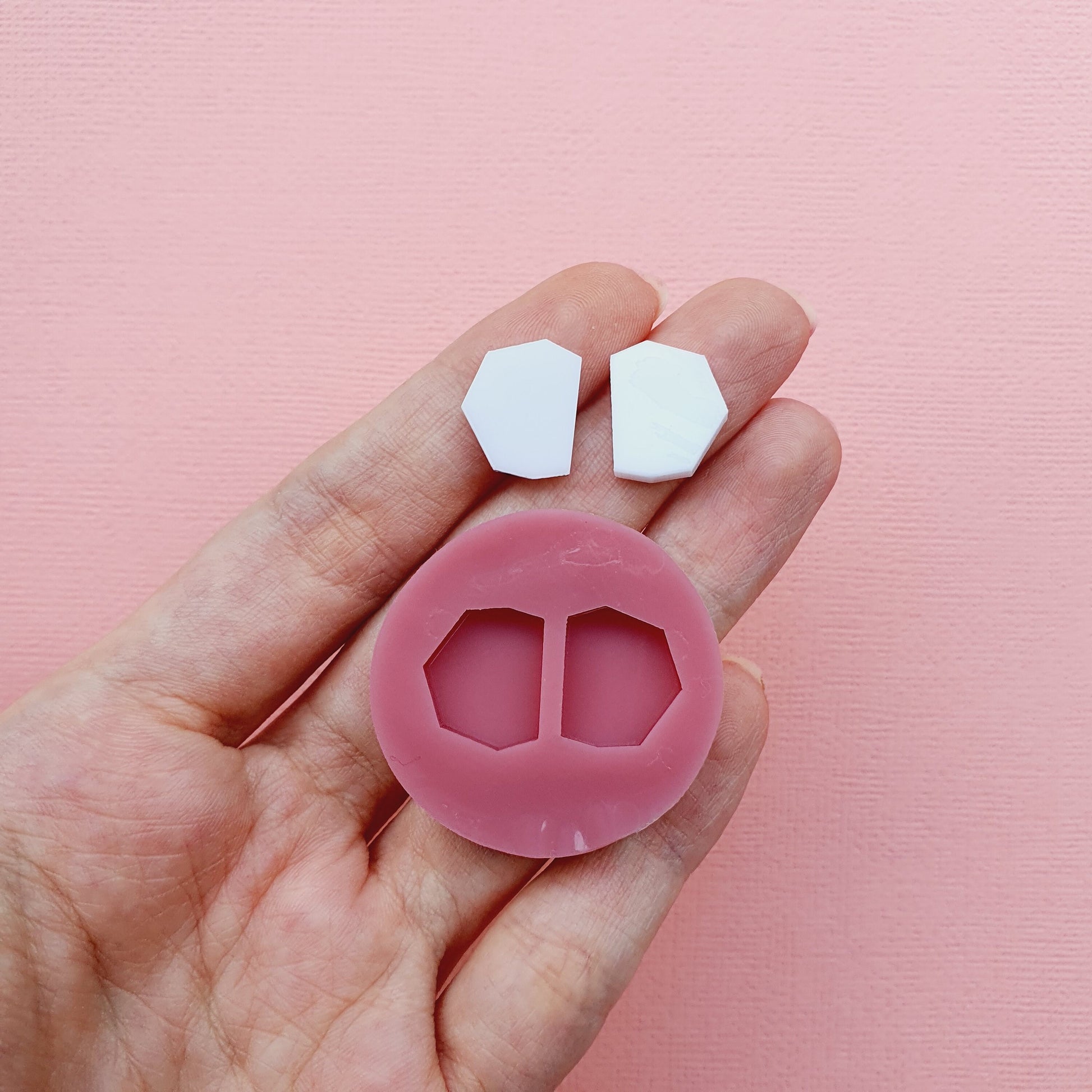 Silicone stud earrings mold Jewelry Resin mould for resin and epoxy