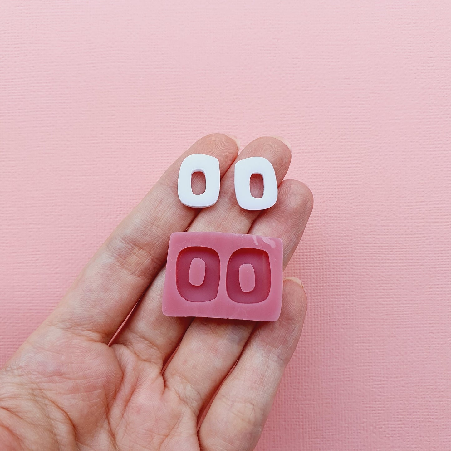 Silicone stud earrings mold Jewelry Resin mould for resin and epoxy