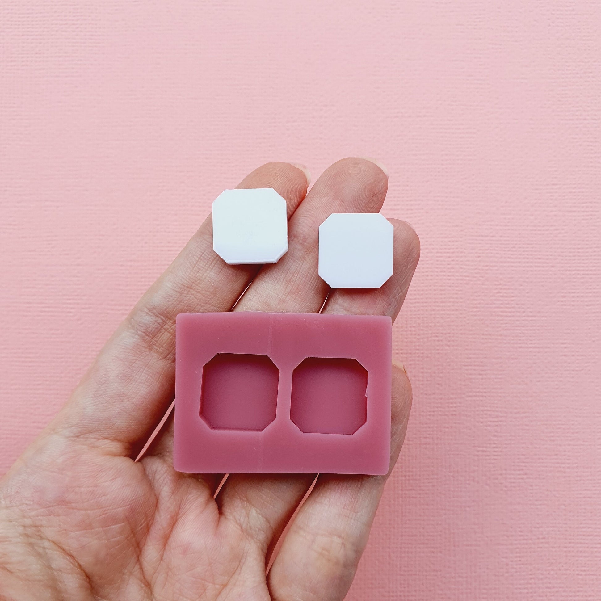 Silicone stud earrings mold Jewelry Resin mould for resin and epoxy