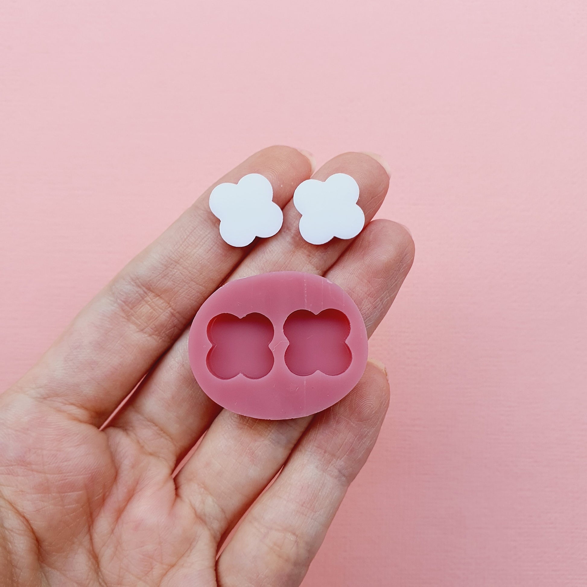 Silicone stud earrings mold Jewelry Resin mould for resin and epoxy