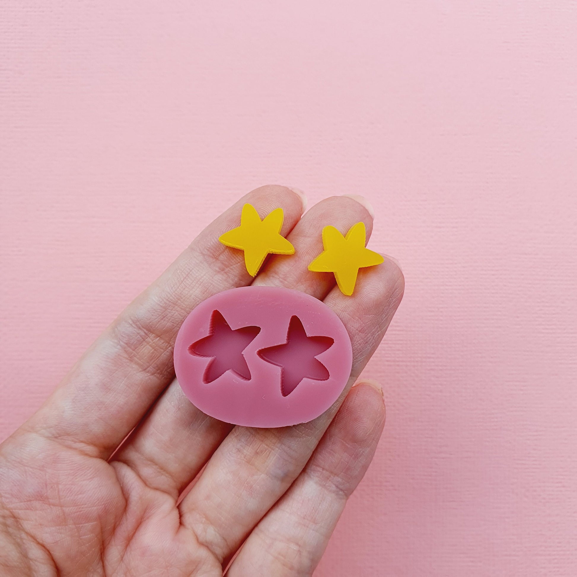 Silicone stud earrings mold Jewelry Resin mould for resin and epoxy