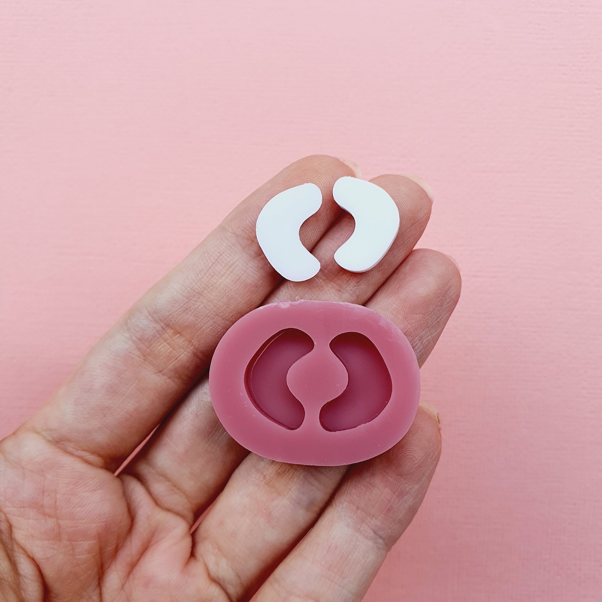 Silicone stud earrings mold Jewelry Resin mould for resin and epoxy