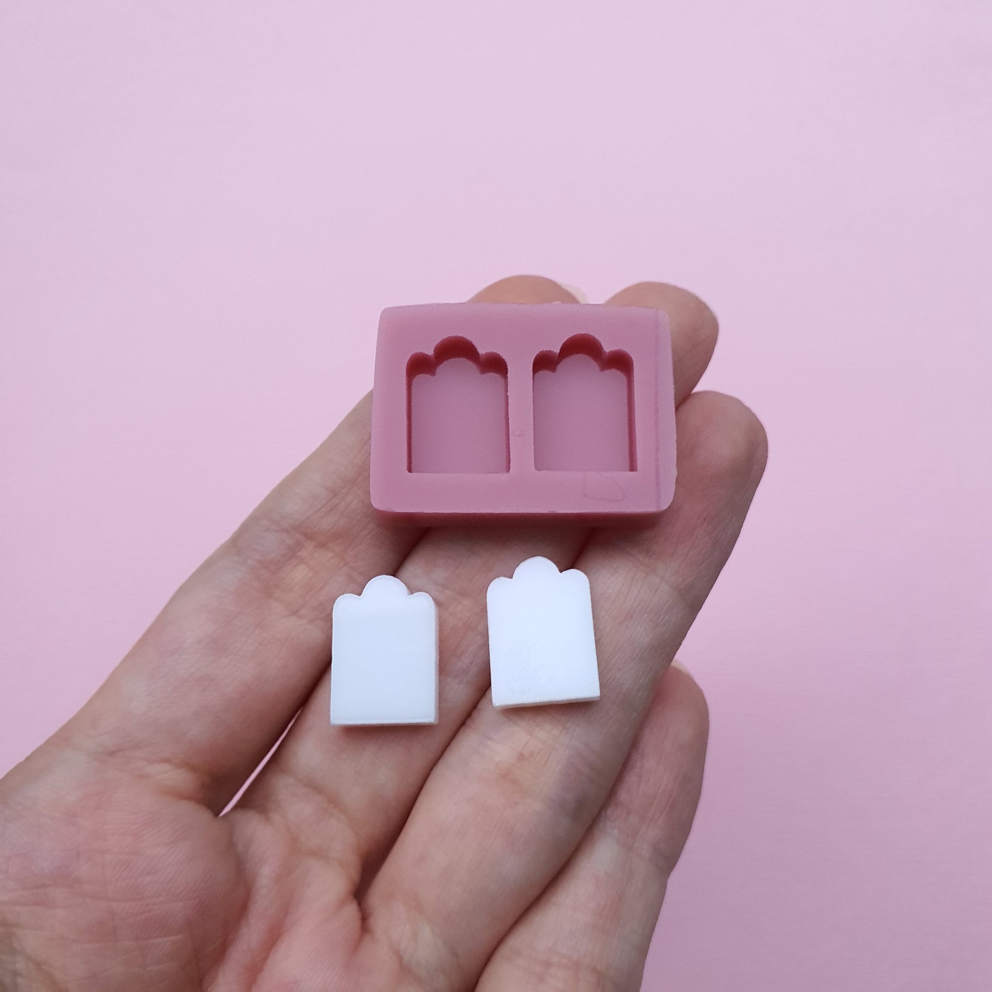 Silicone stud earrings mold Jewelry Resin mould for resin and epoxy