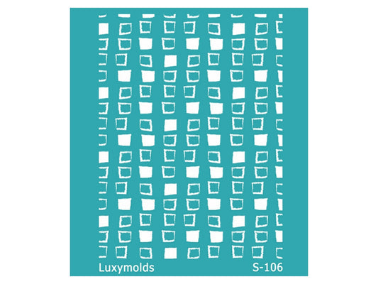 Silk screen stencil for polymer clay "Luxymolds" S-106