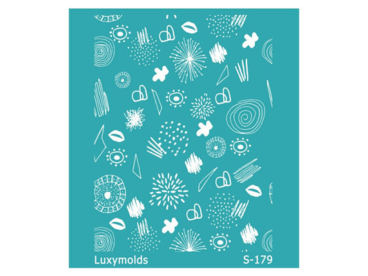 Silk screen stencil for polymer clay "Luxymolds" S-179