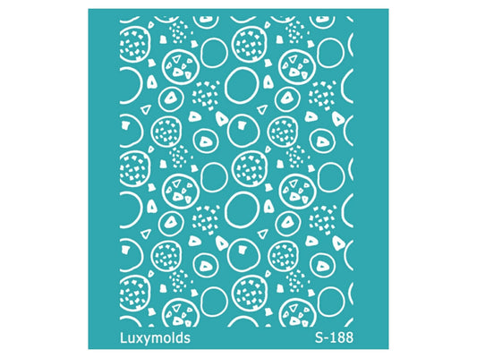 Silk screen stencil for polymer clay "Luxymolds" S-188