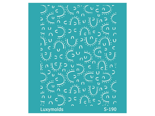Silk screen stencil for polymer clay "Luxymolds" S-190