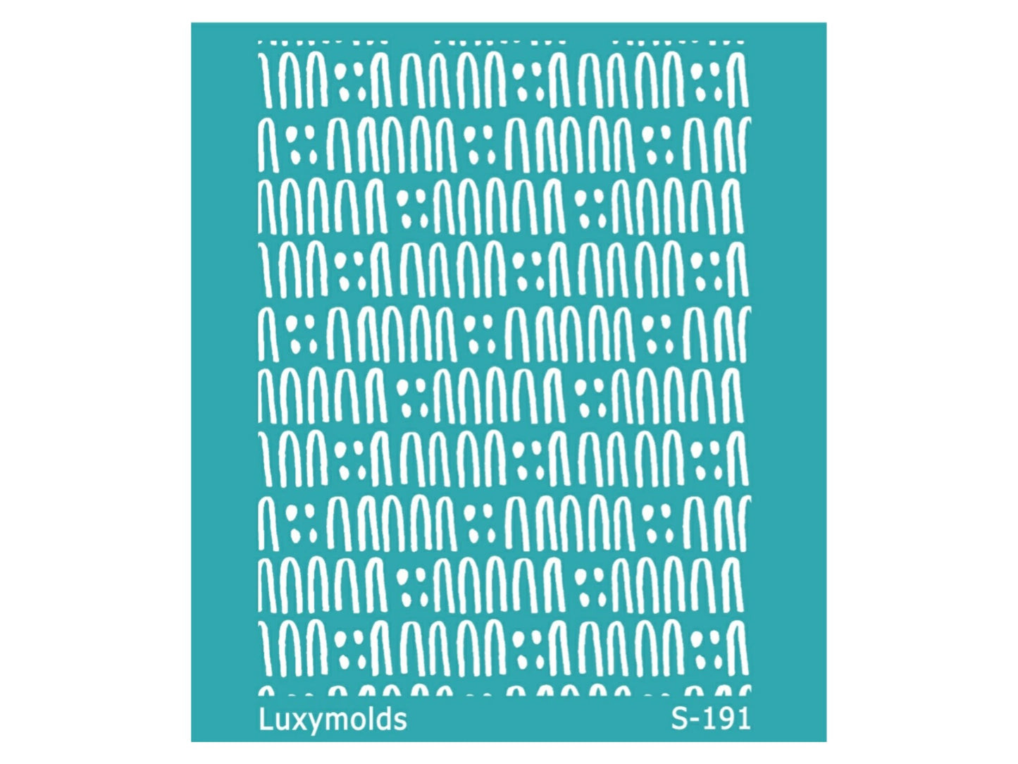 Silk screen stencil for polymer clay "Luxymolds" S-191