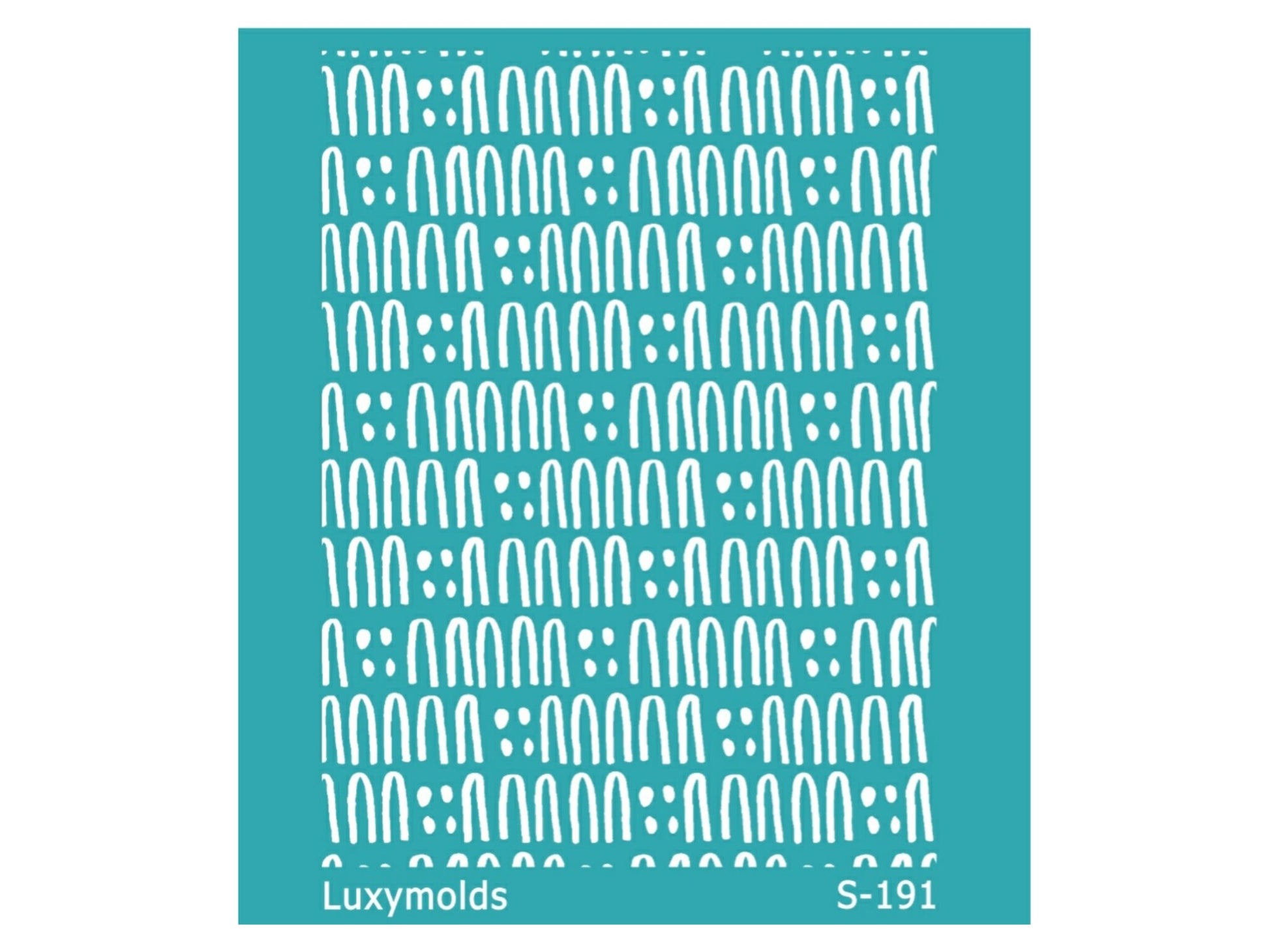 Silk screen stencil for polymer clay "Luxymolds" S-191
