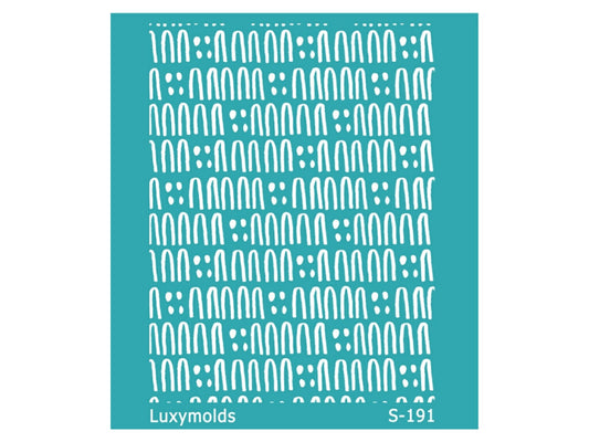 Silk screen stencil for polymer clay "Luxymolds" S-191