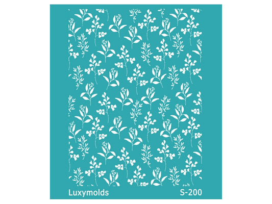 Silk screen stencil for polymer clay "Luxymolds" S-200