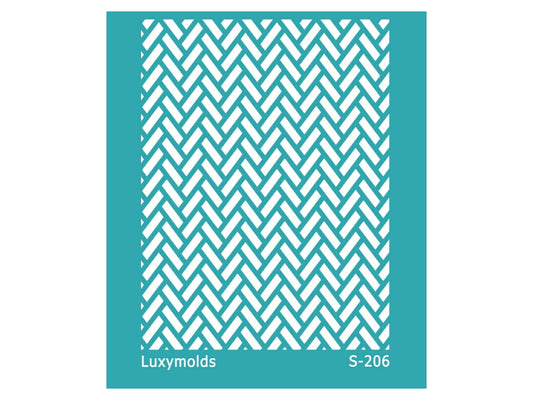 Silk screen stencil for polymer clay "Luxymolds" S-206