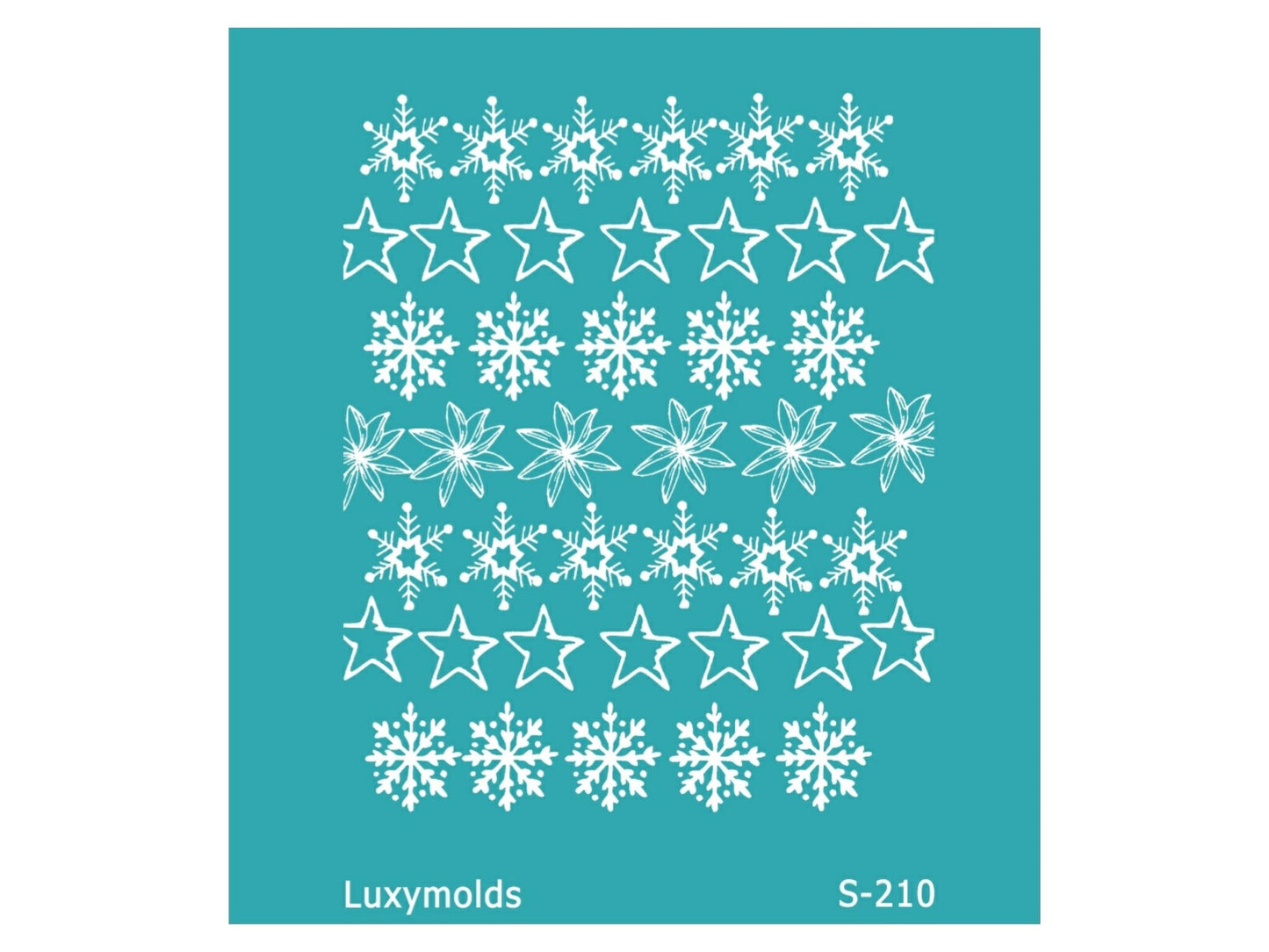 Silk screen stencil for polymer clay "Luxymolds" S-210