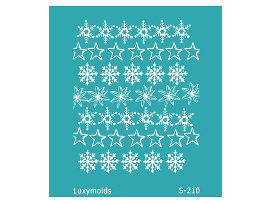 Silk screen stencil for polymer clay "Luxymolds" S-210