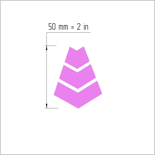 3 pcs set Clay cutters Jewelry Earrings Geometry shape cutter