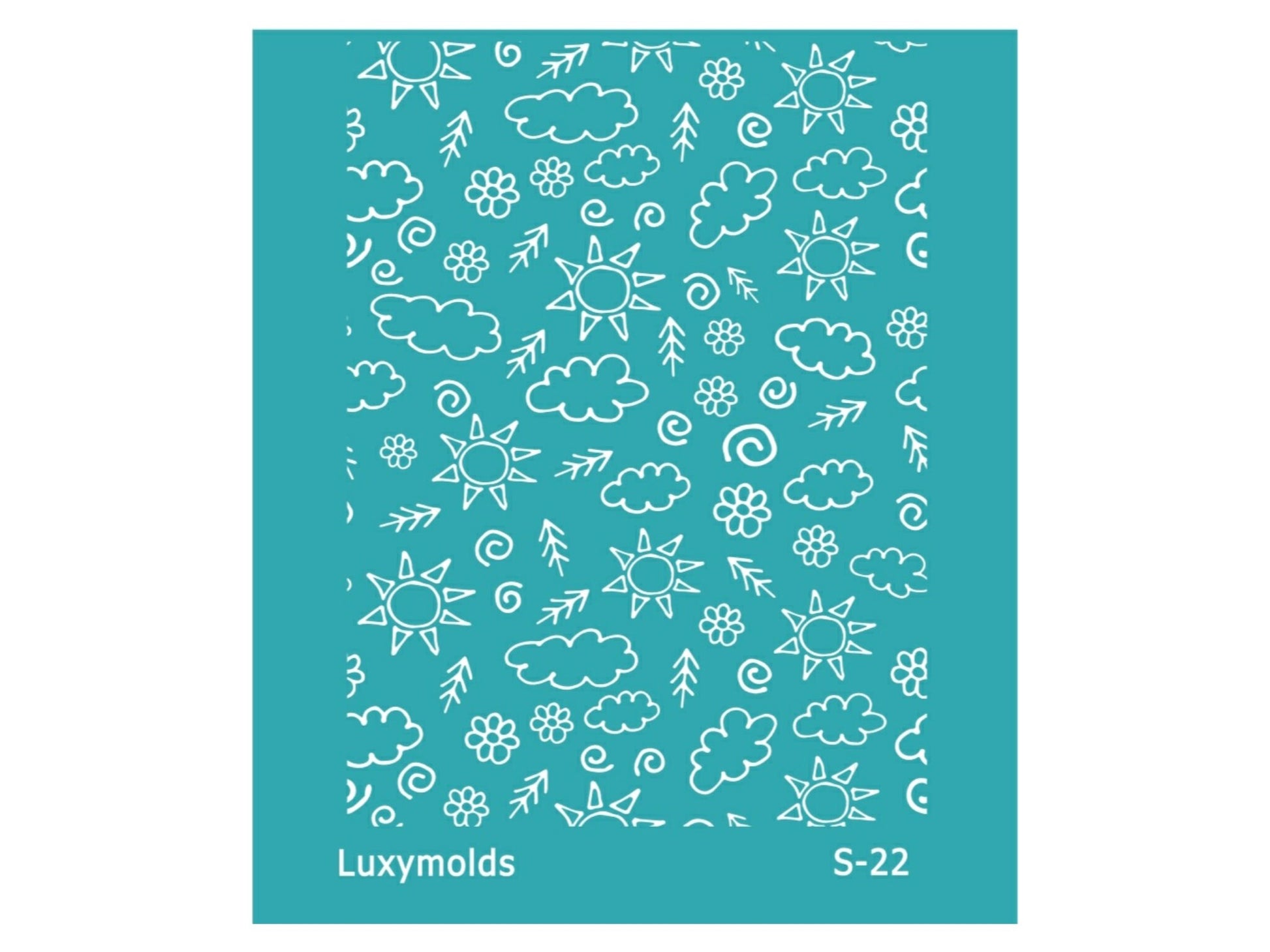 Silk screen stencil for polymer clay "Luxymolds" S-22