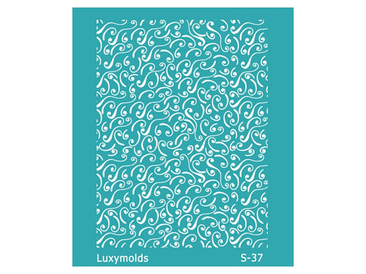 Silk screen stencil for polymer clay "Luxymolds" S-37