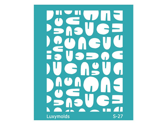 Silk screen stencil for polymer clay "Luxymolds" S-27