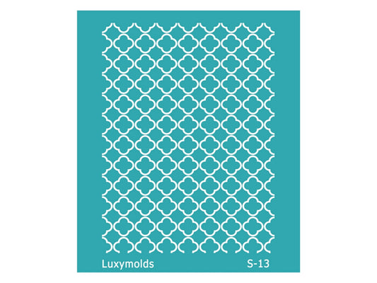 Silk screen stencil for polymer clay "Luxymolds" S-13