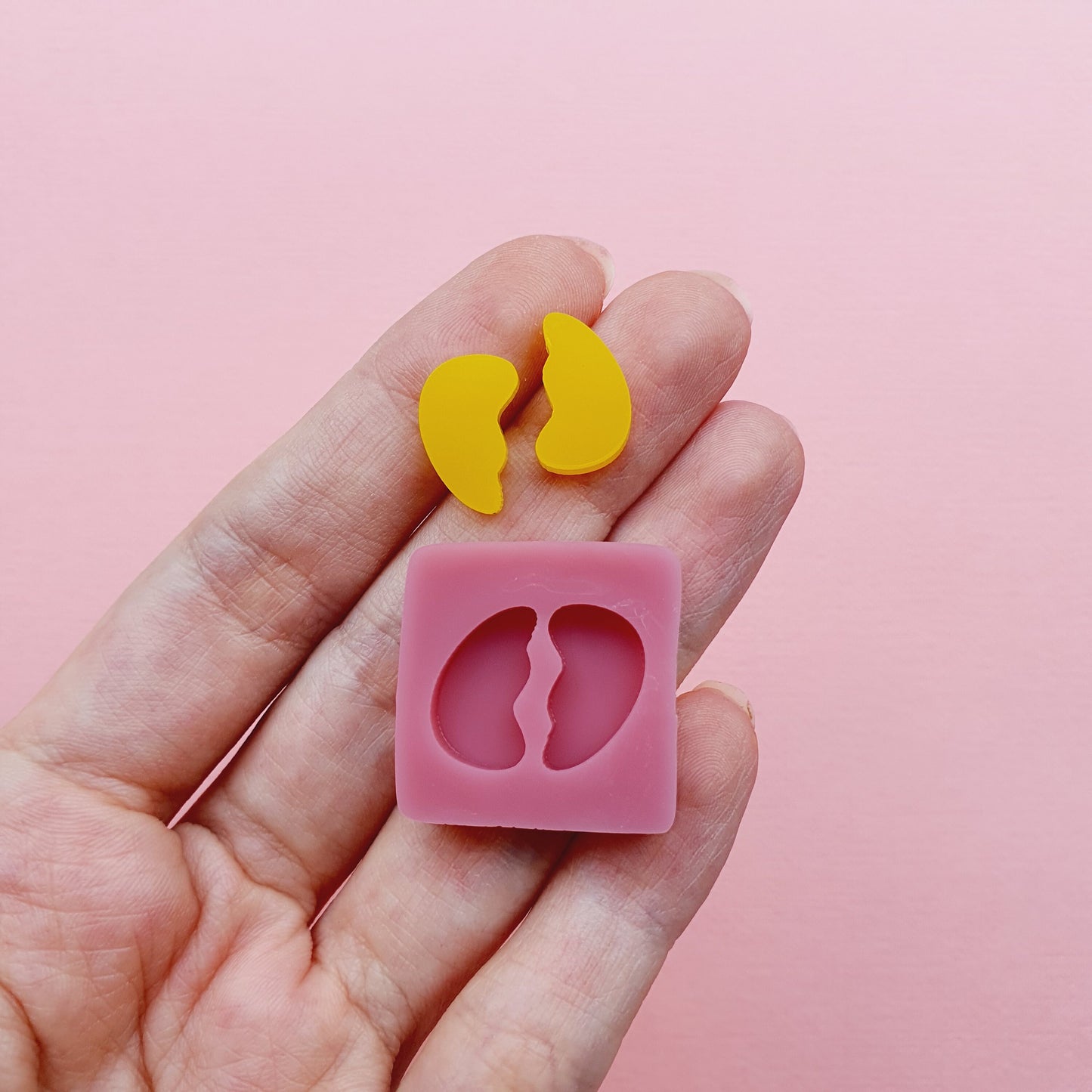 Silicone stud earrings mold Jewelry Resin mould for resin and epoxy