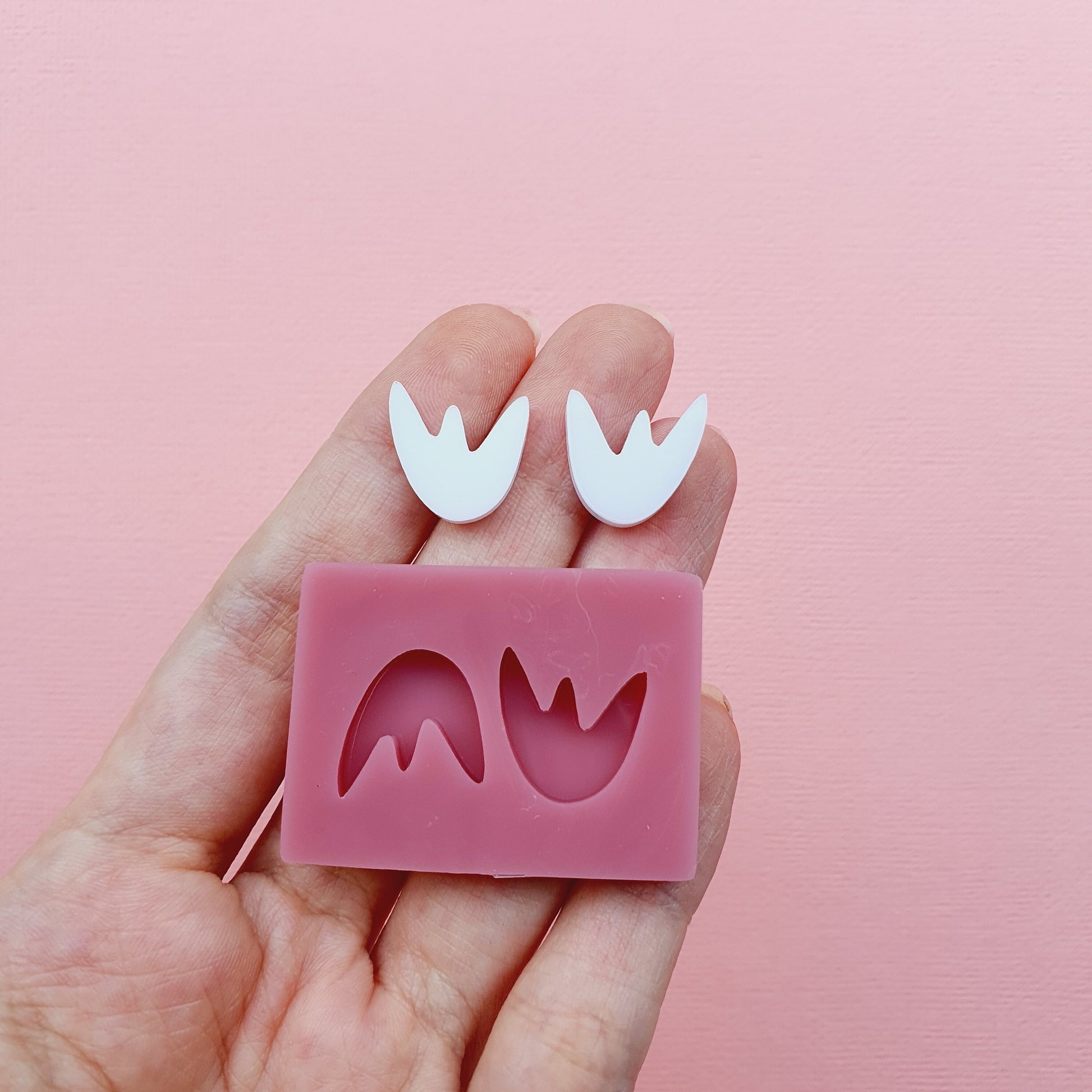 Silicone stud earrings mold Jewelry Resin mould for resin and epoxy