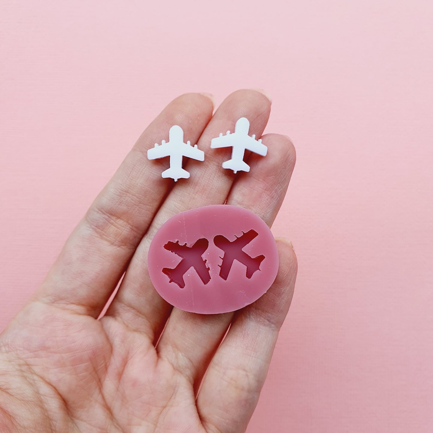 Silicone stud earrings mold Jewelry Resin mould for resin and epoxy
