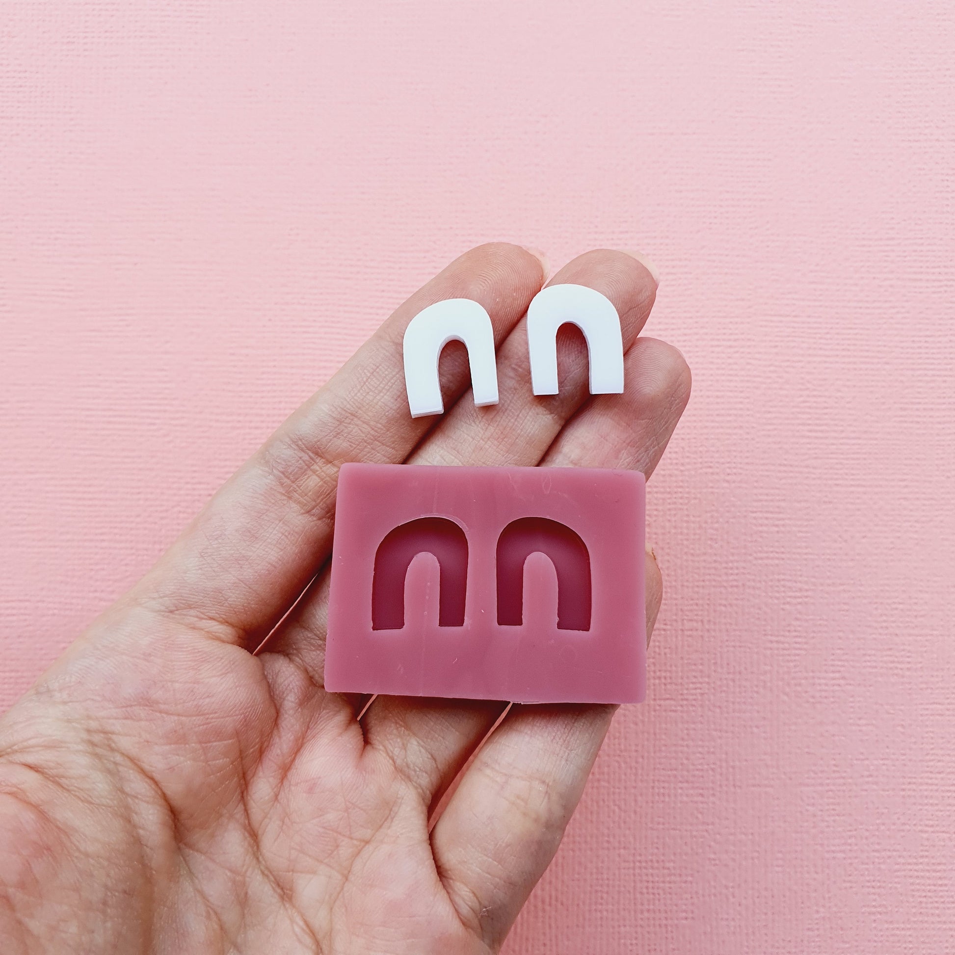 Silicone stud earrings mold Jewelry Resin mould for resin and epoxy