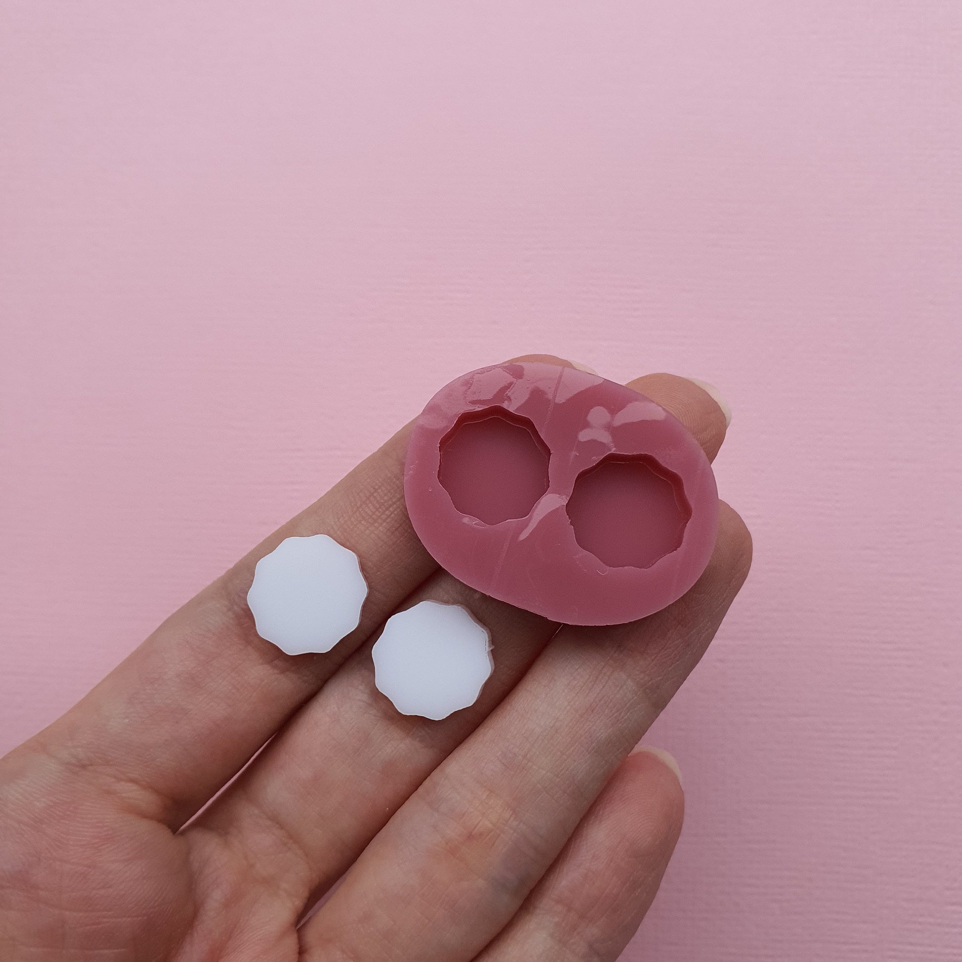 Silicone stud earrings mold Jewelry Resin mould for resin and epoxy