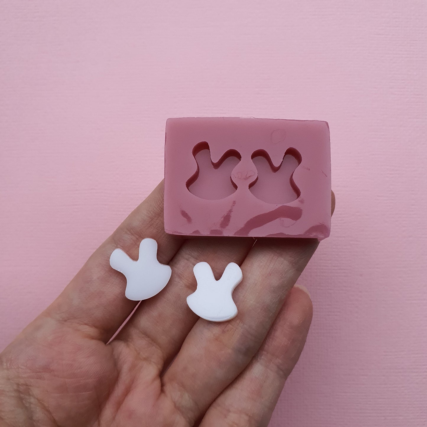 Silicone stud earrings mold Jewelry Resin mould for resin and epoxy