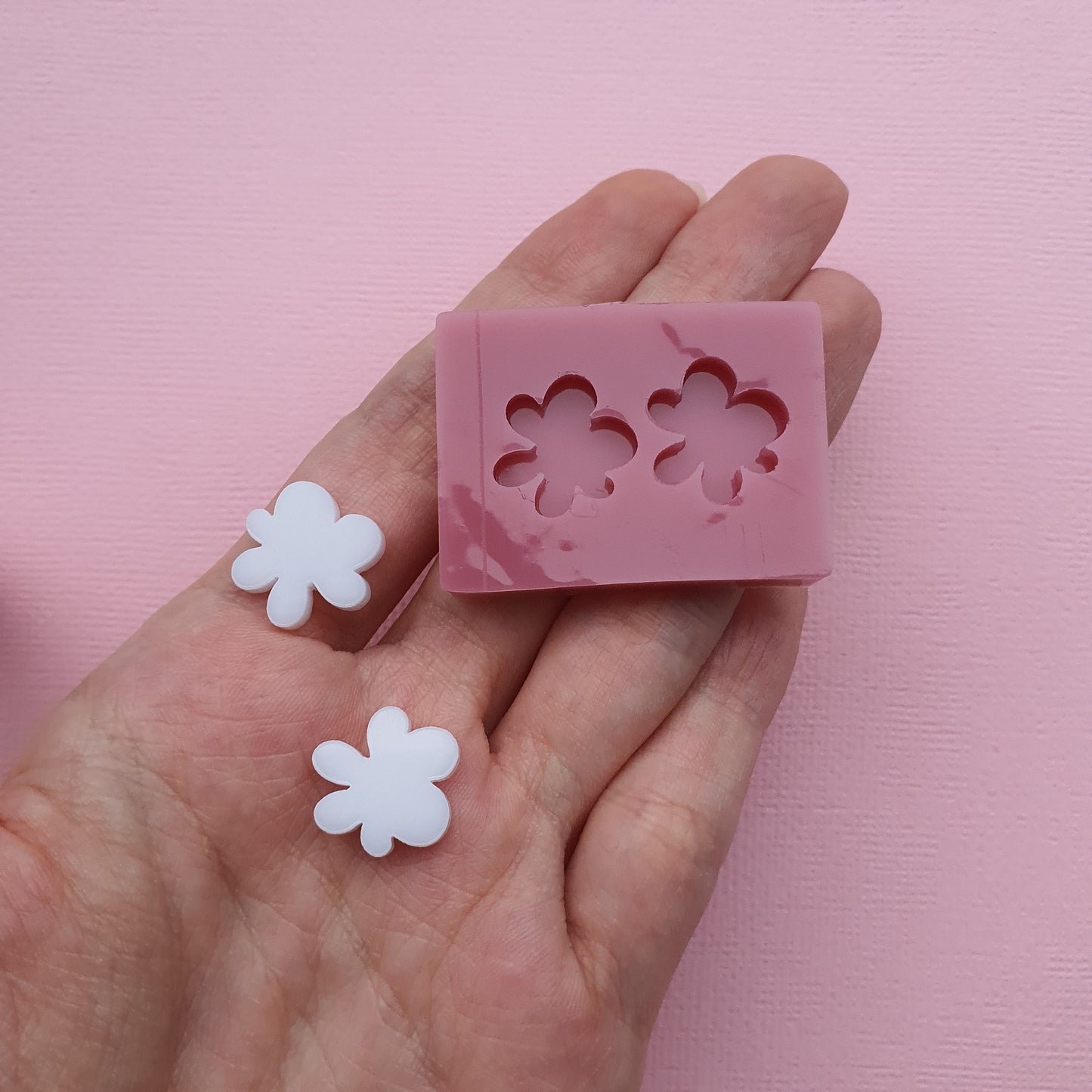 Silicone stud earrings mold Jewelry Resin mould for resin and epoxy