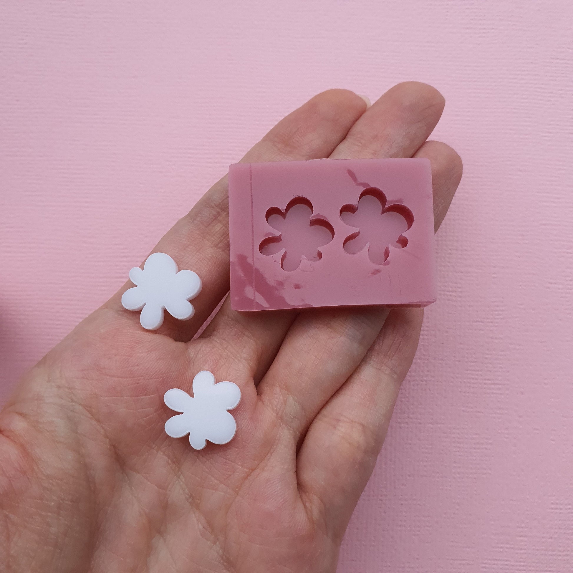 Silicone stud earrings mold Jewelry Resin mould for resin and epoxy