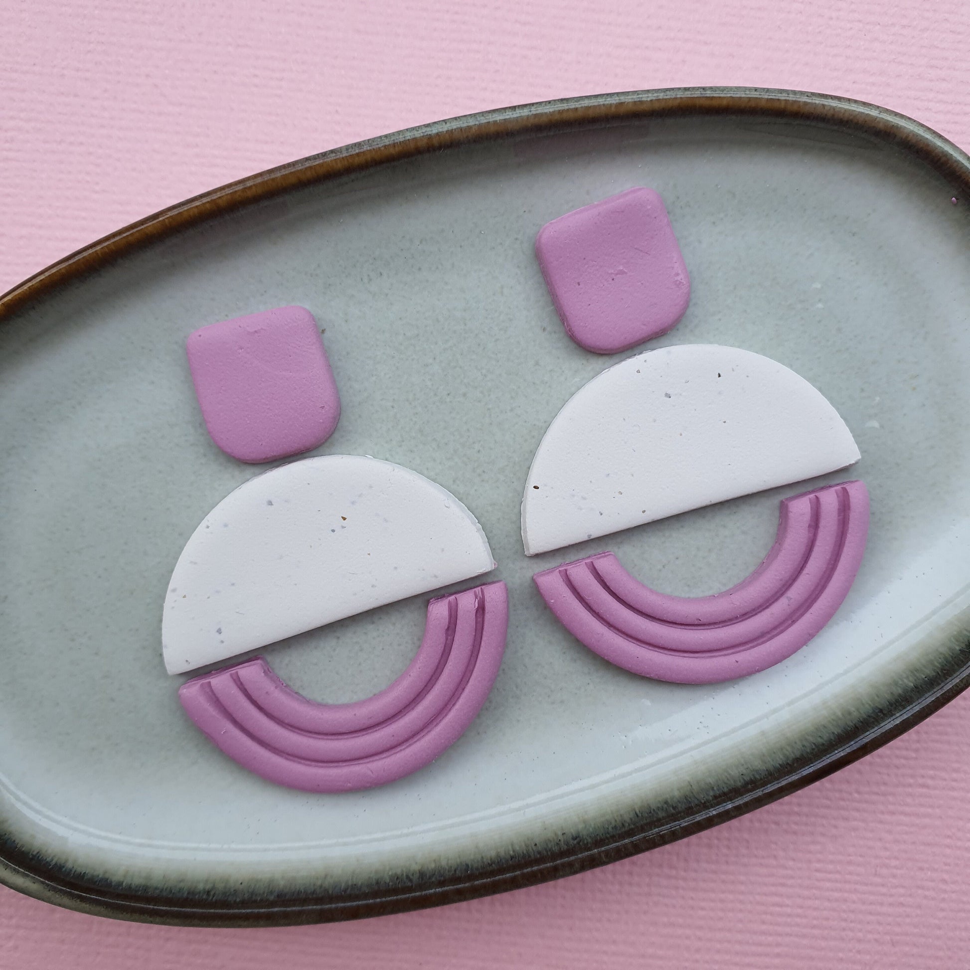 3 pcs set Clay cutters Jewelry Earrings Geometry shape cutter