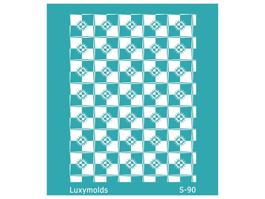 Silk screen stencil for polymer clay "Luxymolds" S-90