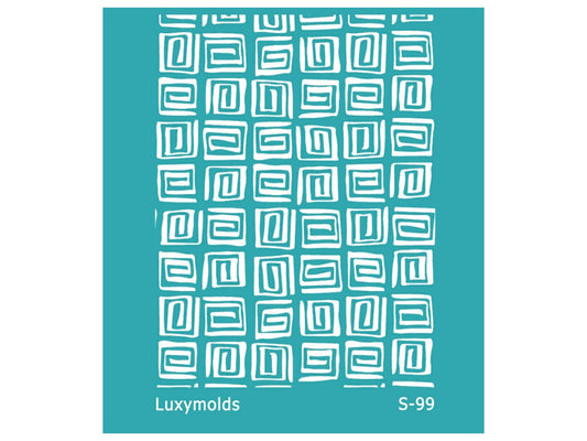 Silk screen stencil for polymer clay "Luxymolds" S-99