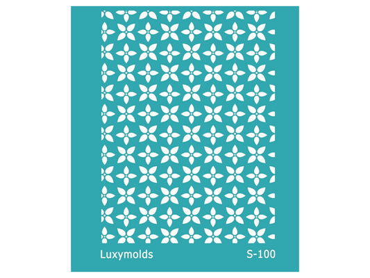 Silk screen stencil for polymer clay "Luxymolds" S-100